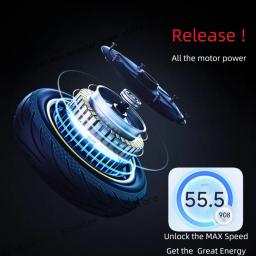 Controlador personalizado 55 km/h velocidade ilimitada para ninebot by segway max g2 g2e g2d scooter elétrico 55 km/h 40 km/h peças da placa-mãe - Image 6