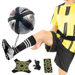 Treinador de Futebol Ajustável para Adultos e Crianças, Equipamento de Treino de Bola de Futebol, Prática Solo, Cinto Elástico, Assistência Desportiva - Image 1