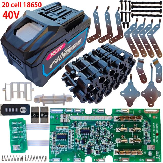 BL4060 20*18650 40V Para MAKITE caixa de bateria de lítio XGT BL4050
