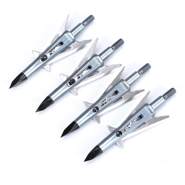 Cabeça de Flecha Broadhead para Arqueria, Lâminas Expansíveis DIY, Pontas de 100 Grains, Disponível em 3, 6 ou 12 Peças