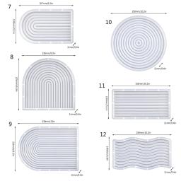 Forma Bandeja Molde de Silicone Faça Você Mesmo Gesso Concreto Cimento Arco Resina Moldes para Artesanato Decoração para Casa de - Image 6