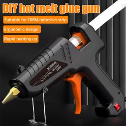 Pistola de cola a quente 150W Industrial Grade, DIY Hot Melt Gun 180 ℃ Household, pistola de cola pequena artesanal, ferramentas de reparo elétrico - Image 1