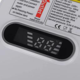 Conjuntos de chuveiro sem tanque para banheiro, Mini aquecimento elétrico instantâneo de água, Aquecedor torneira de cozinha com display digital LCD - Image 4