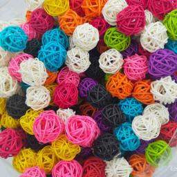 Papagaio Chewing Toy Ball, cor primária, Sepak Takraw, Pet Bird Training, brinquedo interativo, Bird Cage Decoração, Bird Supplies, 10pcs - Image 6