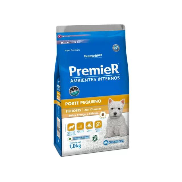 Ração PremieR para Cães Filhotes de Porte Pequeno em Ambientes Internos - 1kg