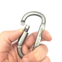 Carabiner Screw Lock Pendurado Gancho, D-Ring Locking Clip Set, Fivela Mosquetão, Equipamento de escalada de acampamento - Image 5
