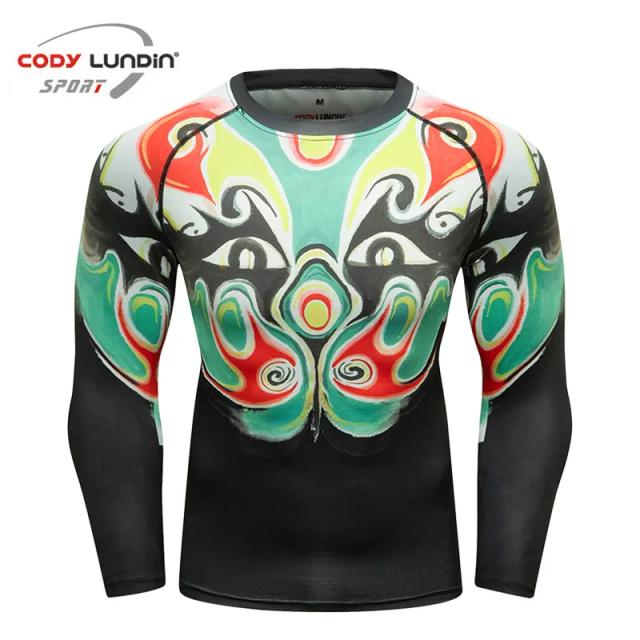 Camisetas de Alta Elasticidade para Homens: Rash Guards para Boxe, BJJ e MMA, Ideais para Fitness e Compressão Esportiva