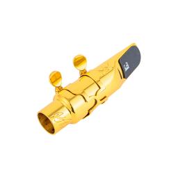 Sax metal bocal para Alto e Soprano, saxofone acessórios, latão chapeado, de alta qualidade, tamanho 5, 6, 7, 8, 9 - Image 3