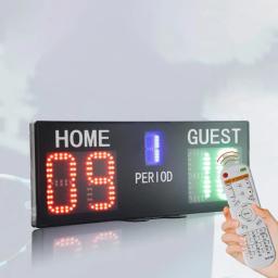 Placar eletrônico de basquete com controle remoto, marcador portátil para tênis, basquete, bilhar - Image 1