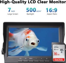Câmera de pesca subaquática com luz de enchimento, DVR Suporte, Ice Fishing, Cartão de 32GB, 7 em, 12PCs, 12PCs, Novo, 2024 - Image 2