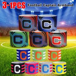 Ajustável Futebol Capitão Braçadeira, Futebol Arm Band, Equipe de Competição Presentes, Crianças Presentes Adultos, 1-3Pcs - Image 1