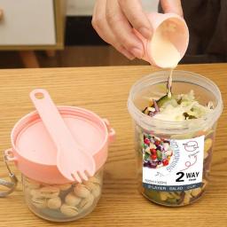 Caixa de manutenção fresca de camada dupla, frascos de armazenamento portáteis, ferramenta de contêiner selado de alimentos multiúso, iogurte, porca, armazenamento - Image 5