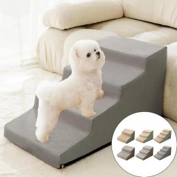 Sofá de espuma de memória lavável escadas para animais de estimação, cama, antiderrapante, rampa escada, cão pequeno, gato, 2, 3, 4 etapas - Image 6