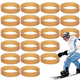 Faixas de retenção de freio de esqui 20x tiras elásticas de esqui de borracha kit de afinação de esqui esportes ao ar livre snowboard tiras de ligação para segurança - Image 1