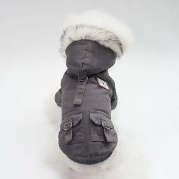 Jaqueta militar à prova de vento para animais, roupas para cães e gatos, casaco de cachorro, roupas quentes, fantasia para frio, inverno - Image 4