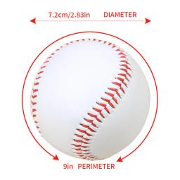 Hard and Soft Softball Baseball, Hardball Bolas De Treinamento, Handmade Baseball, Outdoor Practice, Team Game, 9 Polegadas, 12 PCs - Image 5