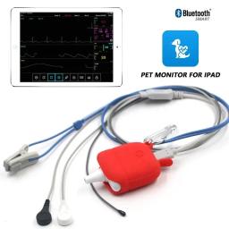 Monitor veterinário multiparâmetro Bluetooth Smart Wear ECG Macine Pet SPO2 RESP TEMP PR Monitor APP IOS Android - Image 3