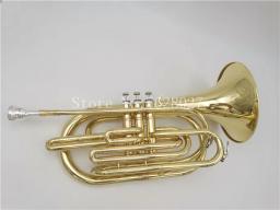 Nova Chegada Bb Marching Trombone Latão Niquelado Profissional Instrumento Musical Com Caso Frete Grátis - Image 2