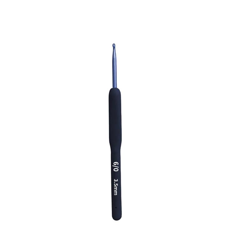 Conjunto De Ganchos De Crochet De Alumínio, Alças De Silicone Macio, Agulhas De Tricô De Fios, DIY Sweater Knitting Tools, Azul, 2mm-6mm - Image 1