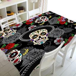Day of the Dead Toalha de Mesa Padrão Crânio, Decoração Festa, Casa, Restaurante, Cozinha, Acessórios - Image 3
