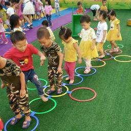 Malha Jumping Ring Set for Kids, cor ao ar livre, engraçado, treinamento físico, brinquedos esportivos, jogos para Park Play, meninos e meninas - Image 3