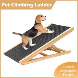 Rampa antiderrapante ajustável para Pet, Dog e Cat Ladder, sofá interior e sofá, Pet Supplies, 2 níveis de altura, dobrável e durável, sofá - Image 1