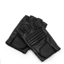 Luva de boxe de couro PU para homens, meio dedo, preto, lavável, ginásio, luta, escalada, esporte, fitness, ciclismo, luva, G141 - Image 4