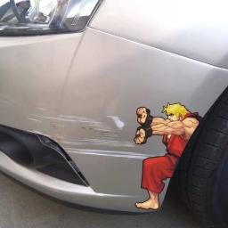 Adesivos de carro para Street Arcade Game, Ryu Ken Masters, Decalques criativos engraçados, Covers Scratches, Auto Tuning Styling, 19cm x 17cm - Image 2