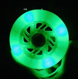 LED Inline Patins de Velocidade Roda Flash, branco, azul, verde, cor-de-rosa, Powerslide Night Racing Skating, 110mm, 90A, 2 Pcs - Image 6