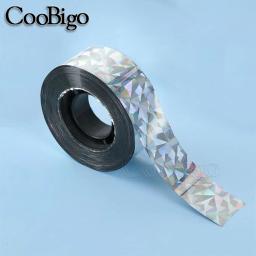 Fita laser com glitter, fita decorativa reflexiva, fitas holográficas, fita dupla face, prata, branco, espelho quebrado, antiaderente - Image 3