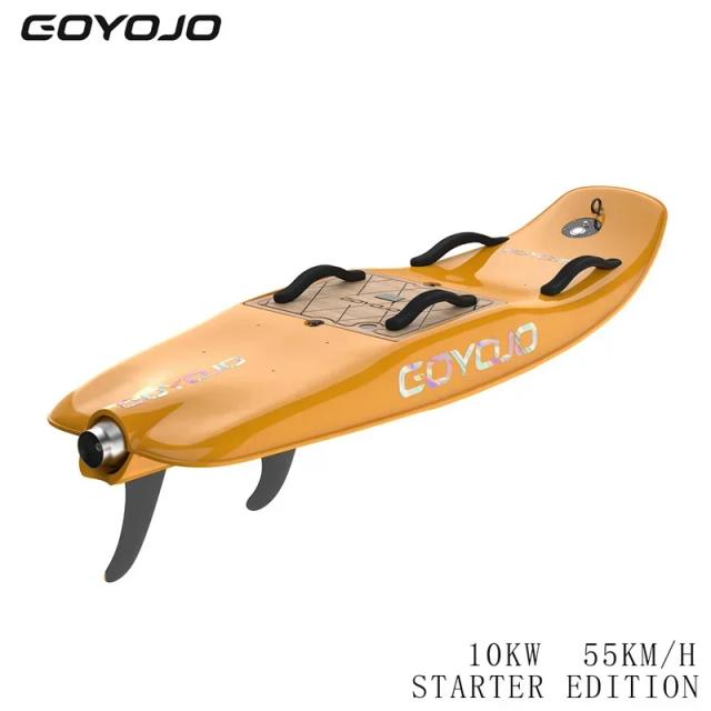 Prancha Elétrica de Fibra de Carbono para Surf Aquático: Jet Surf de Alta Velocidade com Ajuste Acima de 65km/h para Esportes ao Ar Livre na Praia