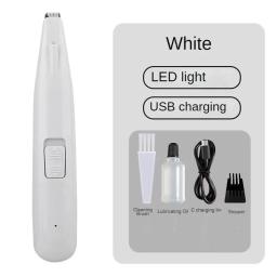 Aparador de cabelo elétrico para animais de estimação, barbear solas de pés e orelhas com baterias e luzes LED, Pet Shaver - Image 6