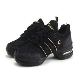 Tênis feminino esportes recurso sola macia respiração sapatos de dança mulher sapatos de prática moderna dança jazz sapatos saltos para mulher - Image 3
