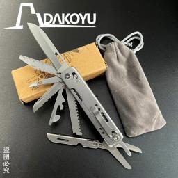 DAKOYU-Ferramentas dobráveis multifuncionais, EDC portátil, destacável, tesoura grande, equipamento de acampamento ao ar livre - Image 2
