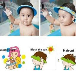 Chapéu para lavagem do cabelo para crianças, Proteção auricular, Shampoo Seguro para Crianças, Shower Protect Head Cover - Image 3