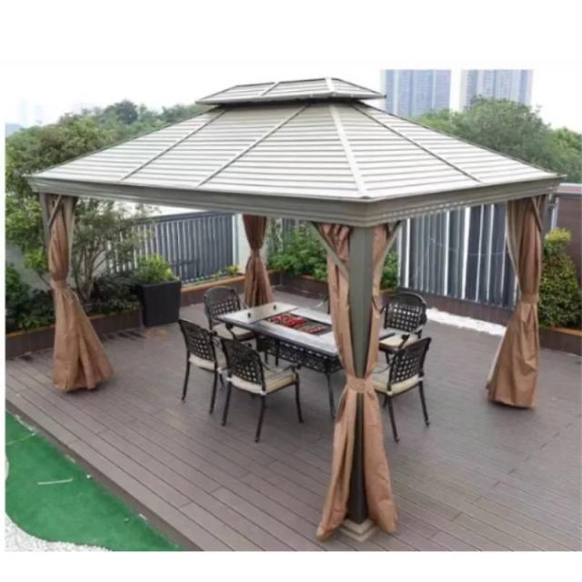 Gazebo de Alumínio 3x4m para Terraço e Jardim