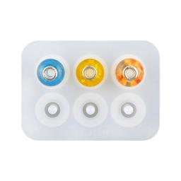 SNASAN Molde De Silicone Para 12mm 16mm Beads Com Grande Buraco Fazer Jóias Colar Pulseira Talão Resina Epóxi Silicone Mould Handmade - Image 5