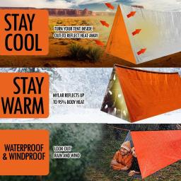 Waterproof Baraca Washroom Tent, suprimentos para alívio de desastres, barracas de acampamento, 2 pessoas Set, vidro e aço casa, prevenção - Image 3