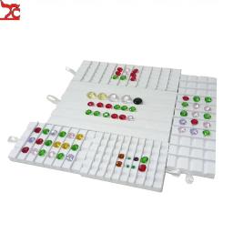 Atacado jóias gem caixa de exibição caso solto diamante ferramenta de armazenamento moeda jar mostrar bandeja gem pote pedra preciosa organizador titular recipiente - Image 2