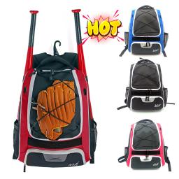 Bolsa de beisebol e softball com vedação gancho e compartimento de sapatos, mochila reflexiva, bolsa esportiva para jovens, meninos e adultos - Image 3