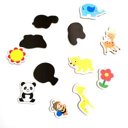 12PCS Colorido Ímã De Geladeira Adesivos Criativos Dos Desenhos Animados 3D Adesivos Brinquedos Mix Estereoscópico Oceano Animal Quadro-negro De Madeira Adesivos - Image 3