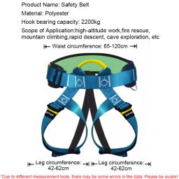 Metade Do Corpo De Alta Altitude Trabalho Arnês De Segurança, Escalada Ao Ar Livre Correia De Resgate, eletricista Construção Equipamento De Proteção - Image 2