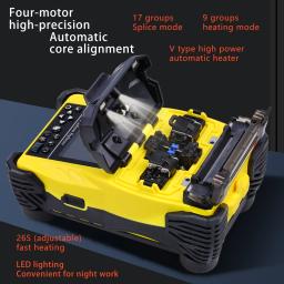 A-87S splicer de fusão de fibra óptica conjunto completo máquina de derretimento quente totalmente automático splicer de fusão cabo de fibra óptica tronco fio jumper - Image 5