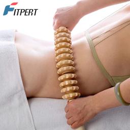 Rolo de massagem dobrável de madeira, ferramentas massageadoras de terapia de madeira, drenagem linfática, ponto de gatilho de celulite, liberação muscular manual, 1 peça - Image 1