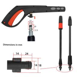 Arma de alta pressão, Lavadora do carro, Pistola de água para YILI, Elitech, Substituição - Image 6