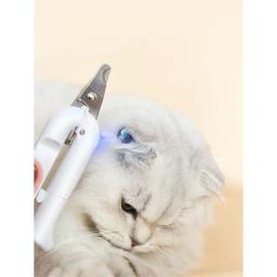 PSM-Cortadores de Unhas com Luz, Cortadores de Unhas para Cães e Gatos, Afiadores 2 em 1, Produtos Especiais para Animais - Image 5