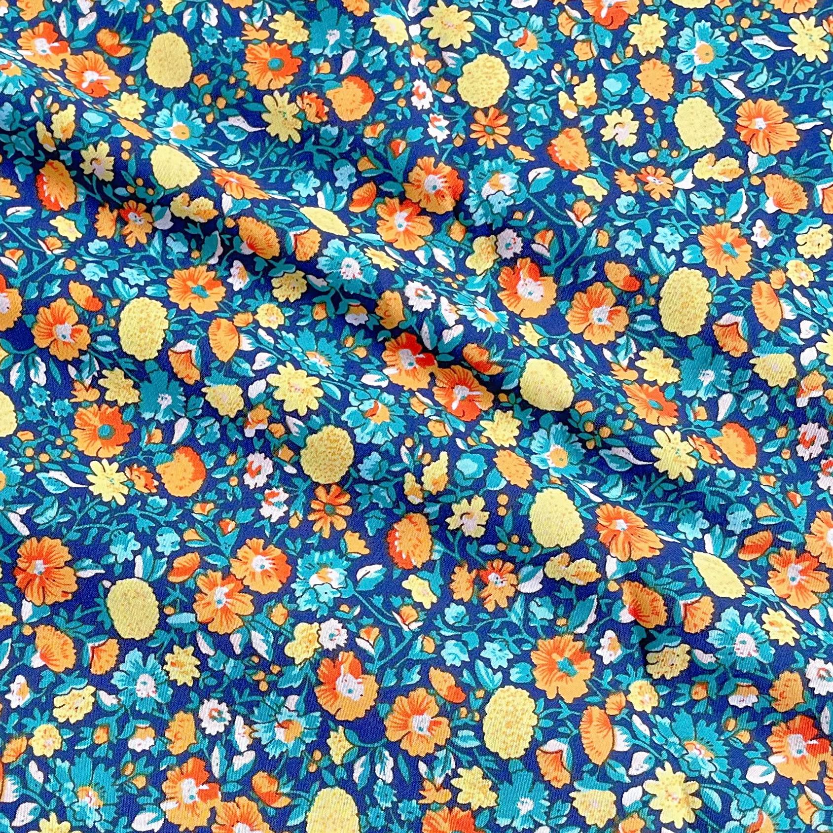 Meadow canção tecido de algodão puro impressão digital artesanal diy roupas algodão costura padrão feminino verão moda vestido tecido - Image 1