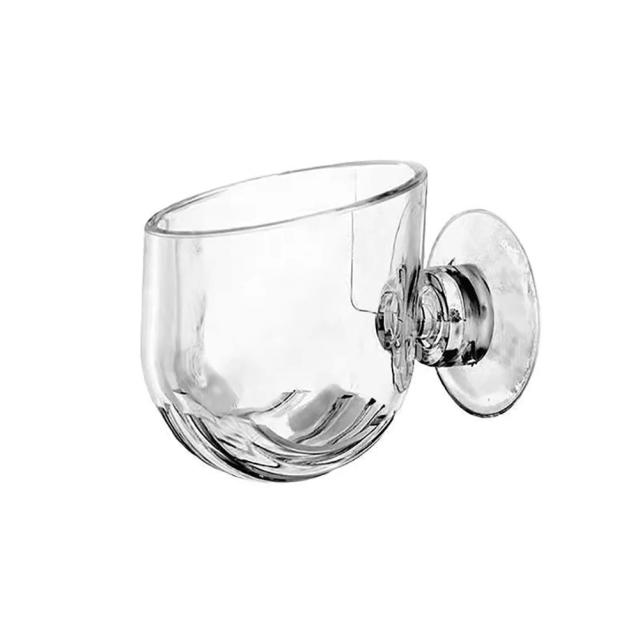 Tigela de comida com ventosa transparente para aquários - Red Worm Cup para alimentação de peixes e acessórios aquáticos.