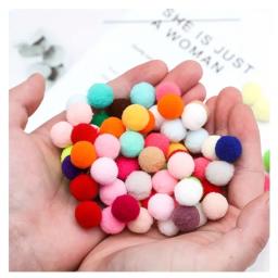 400/200/100 peças poms de cores misturadas artesanato pom pom bolas pompons coloridos para arte e artesanato fazendo decoração - Image 3