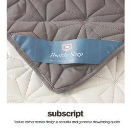 Topper de colchão à prova d'água com faixa elástica, protetor acolchoado, colcha, capa de colchão de inverno para cama de solteiro/duplo 140/160 - Image 5